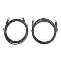 Victron M8 circular connector Male/Female 3 pole cable 1m (bag of 2)