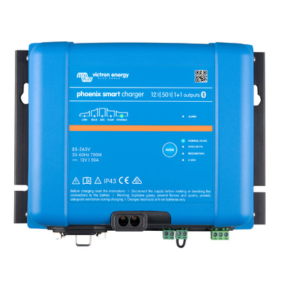 Victron Smart IP43 Battery Charger 12/50(1+1) 120-240VAC