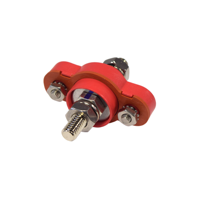 Single Point Waterproof Feed Through Power Post M10 - Red