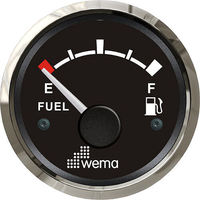 Wema Fuel Gauge with Stainless Steel Bezel 0-190 Ohm