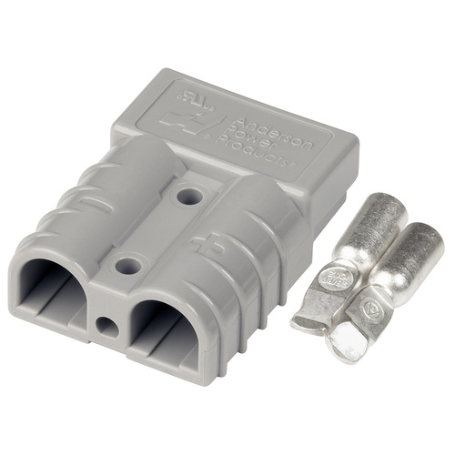 Anderson Connector Grey 50A Plug Kit with 10-12AWG Contacts Genuine SB50