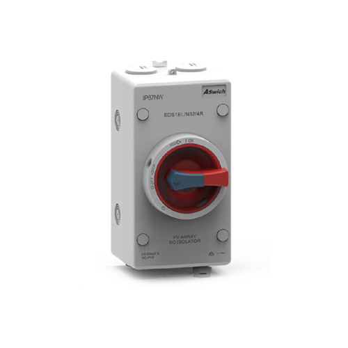 Aswich EDS1 Series 1 Enclosure Box 1200V DC 32A 4 Pole Isolator Switch