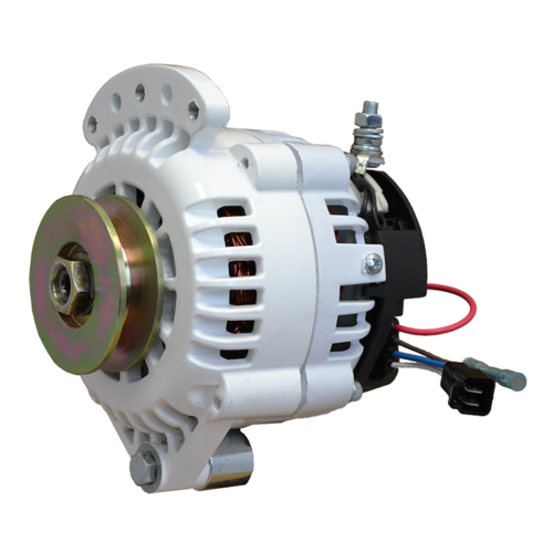 Balmar Alternator, 621 Series, 100a, 12v, Single Foot, 1-2 inch, Single Pulley, Isolated Ground