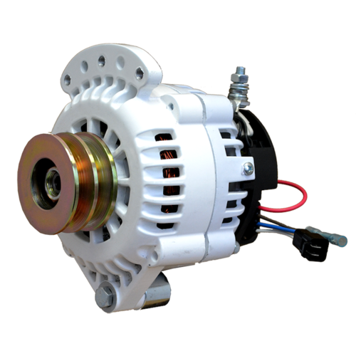 Balmar Alternator, 621 Series, 70a, 24v, Single Foot, 1-2 inch, Dual Pulley, Isolated Ground