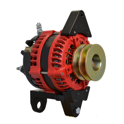 Balmar Alternator, AT Series, 200a, 12v, DualFT, 4 inch, DualPul, IsoGrd