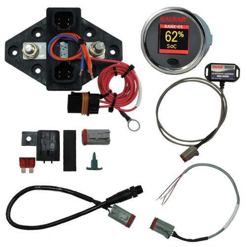 Balmar Battery Monitor Kit, 12V-48V, N2K, BT Gateway, Color Display
