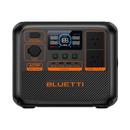 BLUETTI AC70P Portable Power Station, 1000W 864Wh