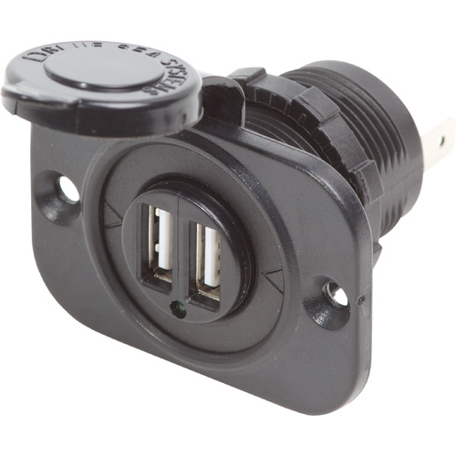 Blue Sea 12/24VDC Socket Dual USB Output 5V 2.1A
