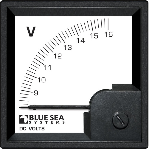 Blue Sea DIN Volt Meter DC 8–16V - Discontinued