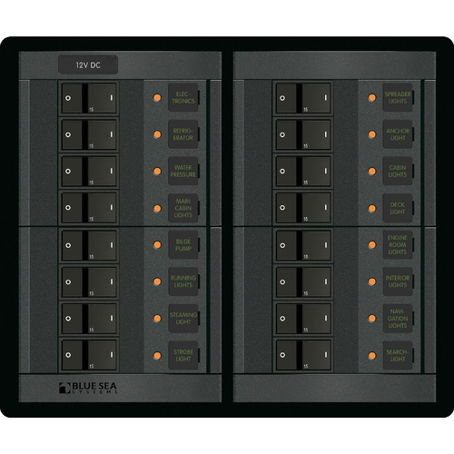 Blue Sea Panel 360 12VDC 16 Position FR