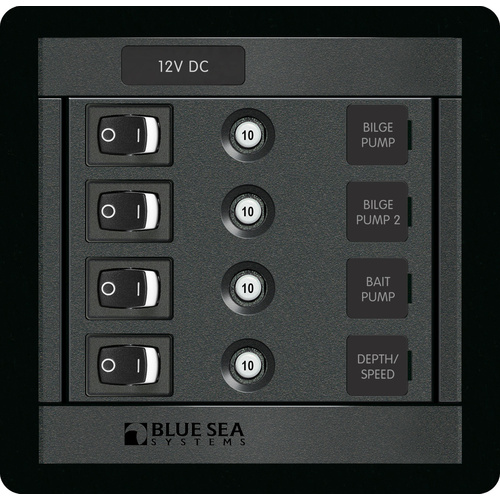 Blue Sea Panel 360 DC 4pos Sw CLB  S