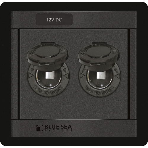 Blue Sea Panel 360 DC 2 12V Socket S
