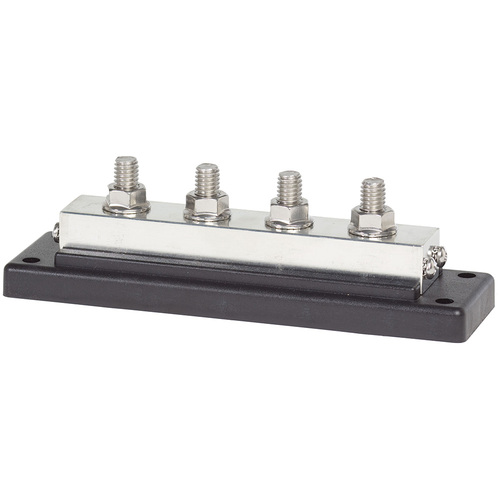 Blue Sea PowerBar 600A BusBar - 4x 3/8"-16 Stud Terminals
