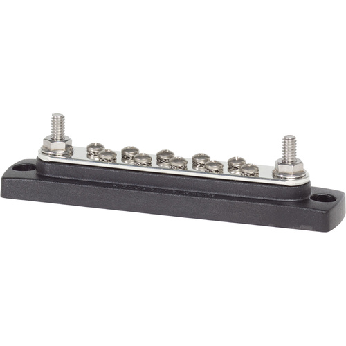 Blue Sea BusBar - 150A 10 Gang Common Bus - 10x #8-32 Screw