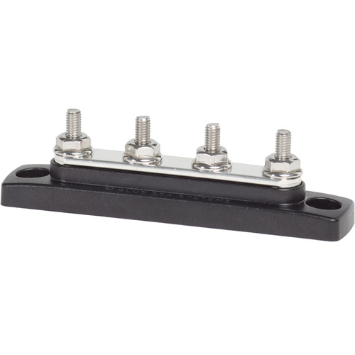 Blue Sea MiniBus - 100A 4 Gang Common Busbar - 4x #10-32 Stud