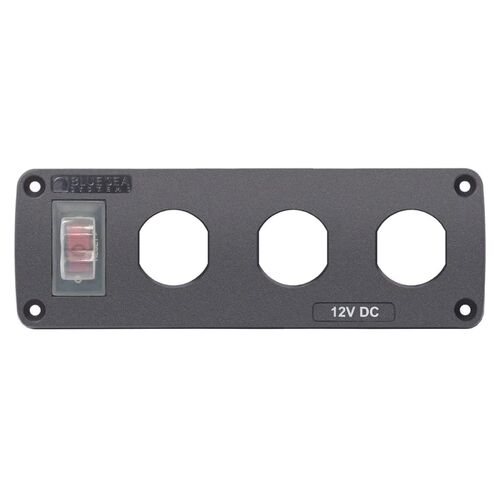 Blue Sea Panel Acc H20 3 Socket Blank