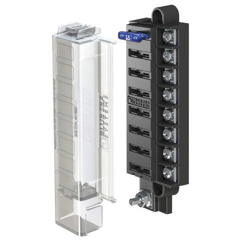 Blue Sea ST Blade Compact Fuse Block - 8 Circuits