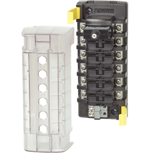 Blue Sea ST CLB Circuit Breaker Block - 6 Independent Circuits