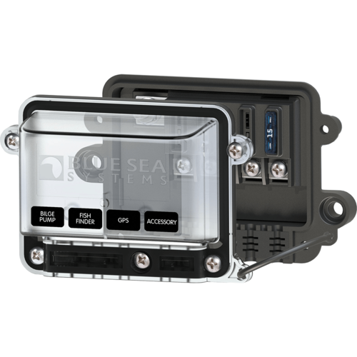 Blue Sea ST-Blade Water-Resistant Fuse Block (4 Block)