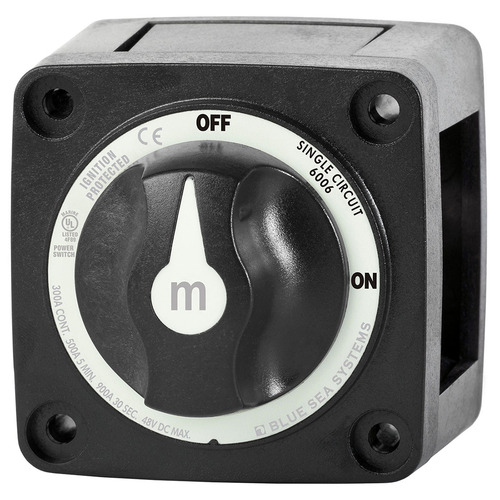 Blue Sea 6006 m-Series Mini Selector Battery Switch - ON-OFF - Black