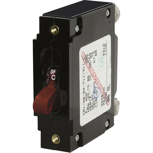 Blue Sea Circuit Breaker C-Series Toggle 1 Pole 100A Red