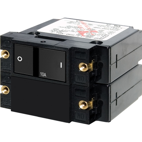 Blue Sea Circuit Breaker A-Series Flat Rocker 2 Pole 10A