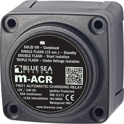 Blue Sea Solenoid M Series 65A 12/24V ACR