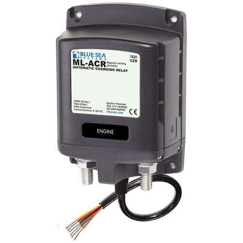 Blue Sea Solenoid ML-ACR Automatic Charging Relay - 12V DC 500A