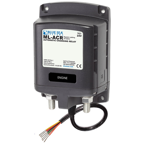 Blue Sea Solenoid ML-ACR Automatic Charging Relay - 24V DC 500A