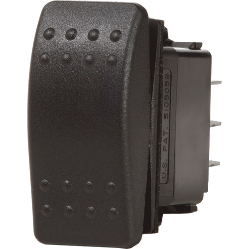 Blue Sea Switch Contura II DPST OFF-(ON) Black 7935