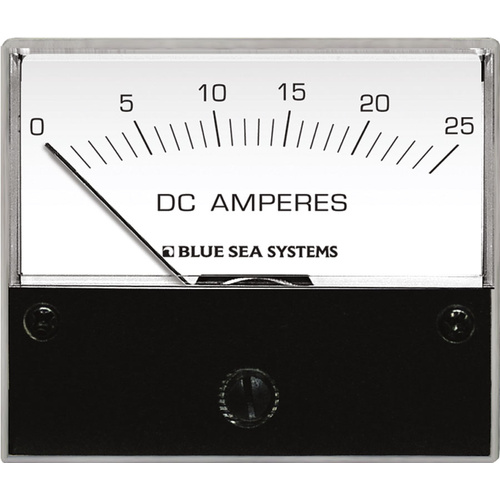Blue Sea Ammeter DC 0–25A w/internal Shunt