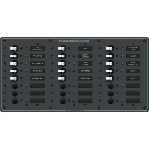 Blue Sea Panel 230VAC 24pos
