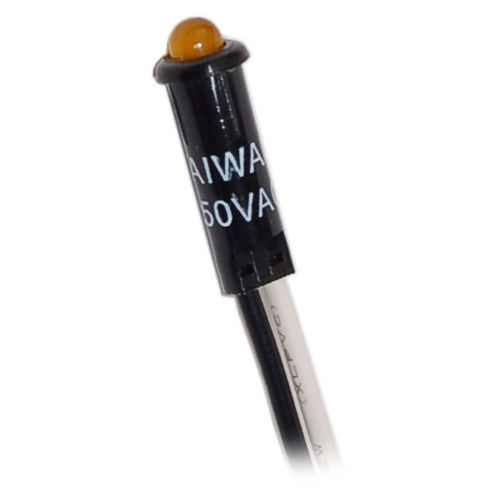 Blue Sea LED Indicator Light Amber 11/64" (4.37mm) 230VAC