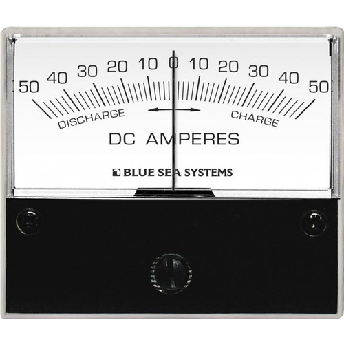 Blue Sea Ammeter DC 50–0–50A w/Shunt