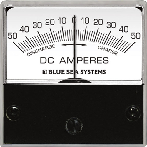 Blue Sea Ammeter Micro DC 50–0–50A w/Shunt