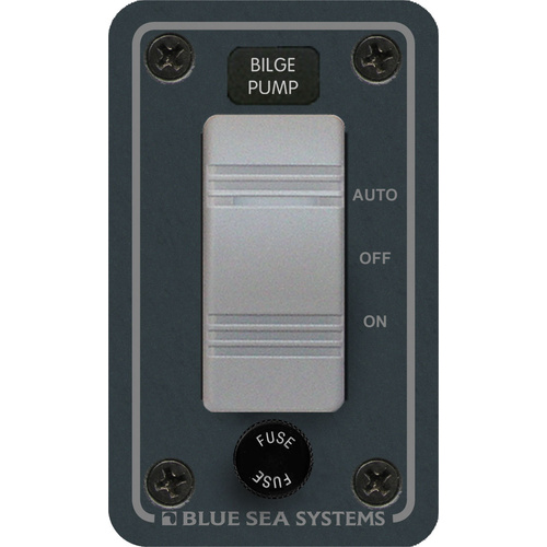 Blue Sea Contura Water Resistant 12V DC Panel - Bilge Pump Control