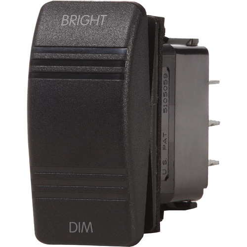Blue Sea Switch Contura SPDT(ON)OFF(ON) Dimmer Control Black 8291