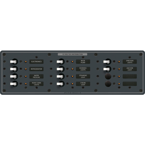 Blue Sea Panel DC 12pos H