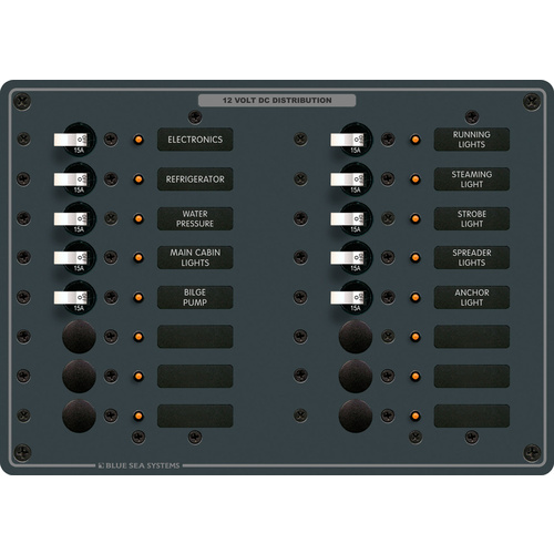 Blue Sea Panel DC 16 Position