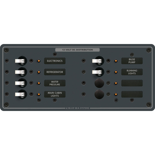 Blue Sea Panel DC 8pos H