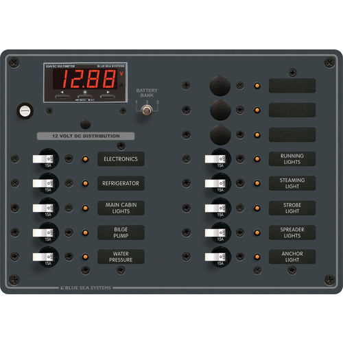 Blue Sea Panel DC 13 pos DMM