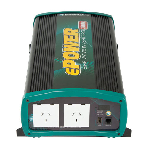 Enerdrive ePower 12 Volt 2000W Pure Sine Wave Inverter
