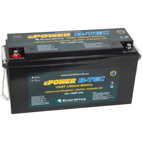 Enerdrive ePOWER 100AH 24V B-TEC Lithium Battery