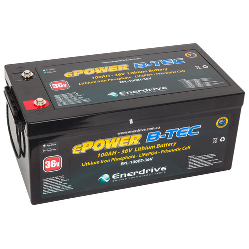 Enerdrive ePOWER 100AH 36V B-TEC LiFePO4 Lithium Battery