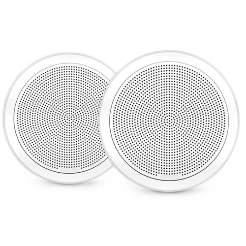 Fusion FM Series Marine Speakers, 6.5" 120-Watt Round White Flush Mount-Marine Speaker