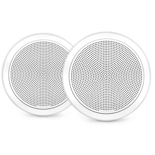 Fusion FM Series Marine Speakers, 7.7" 200-Watt Round White Flush-Mount Marine Speaker