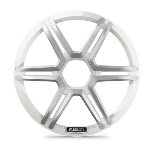 Fusion Apollo Subwoofer grille, 12" Sports white subwoofer grille