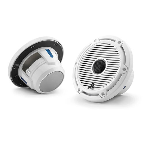 Garmin M6-880X-C-GwGw, 8.8-inch (224 mm) Marine Coaxial Speakers, Gloss White Trim Ring, Gloss White Classic Grille, Black Tweeter Mesh