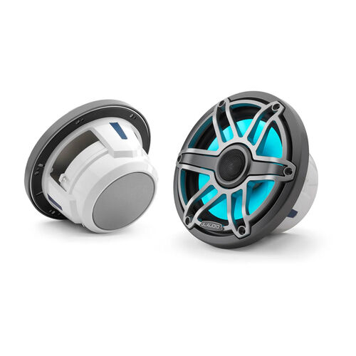 JL Audio® M6 Marine Speakers, 6.5" with LED and Titanium Sport Grille