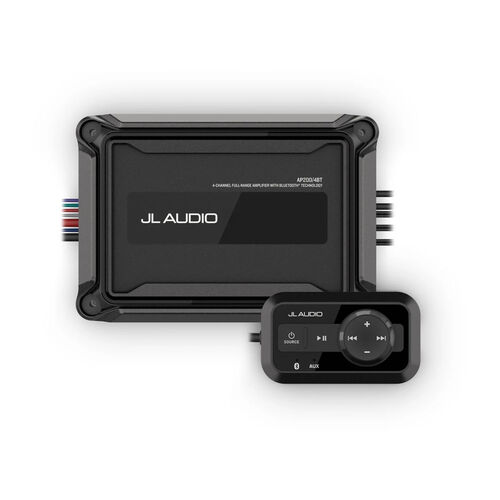 JL Audio® AP amplifier with Bluetooth® technology, 4 Channel Compact Marine Amplifier